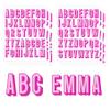 234 pcs Custom Name Initial Letter Stickers, 6 Sheets Shadow Vinyl Monogram Decal, Personalized Alphabet Waterproof Stickers for Water Bottle, Laptop, Notebook, Tumbler, Phone, Luggage (Hot Pink) view 1