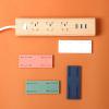 Adhesive Punch-Free Socket Holder, Strong Wall Mount Power Strip Organizer, Self Adhesive Power Strip Holder, Damage-Free Installation & Space-Saving Design for Home Office or Kitchen (White,5pcs) view 4