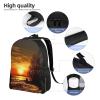 NBCCDVSH Sunset Travel Backpack for Women Men 15.6 inch Laptop Backpack Waterproof Work Business Daypack view 3