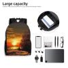 NBCCDVSH Sunset Travel Backpack for Women Men 15.6 inch Laptop Backpack Waterproof Work Business Daypack view 4