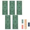 Adhesive Punch-Free Socket Holder, Strong Wall Mount Power Strip Organizer, Self Adhesive Power Strip Holder, Damage-Free Installation & Space-Saving Design for Home Office or Kitchen (Green,5pcs) view 1