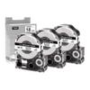 3PK 18mm Black On White Label Tape SS18KW 5WBN Printer Ribbon Compatible with Label Maker Models LW-500 LW-400 LW-700 and Similar Devices view 1