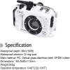 Sea frogs Camera Housing Compatible with Olympus TG6,Waterproof IPX8 Rated, 60m/197ft Depth Protection Underwater Camera Case, White view 3