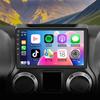 Android Car Stereo for Jeep Wrangler/Unlimited 2007-2016, for Jeep Patriot Liberty Commander Compass with CarPlay Wireless Android Auto, 10in Car Screen with GPS WiFi BT + AHD Camera/Mic 2+32G view 1