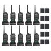 Retevis RT48H(2rd Gen RT48) 2 Way Radios Long Range, Fast Charing, Hidden Display, 1500mAh, IP67 Waterproof, Type-C, VOX, FRS Professional Walkie Talkies for Bussiness Security Farm (10 Pack) view 1