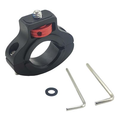 Aluminum Handlebar Mount with 1/4 Screw for GoPro,for Insta 360X5/X4/X3, for DJI Osmo, for Akaso & Fill Light360 Rotatable Bike & Motorcycle Camera Mount with Side Reinforcement