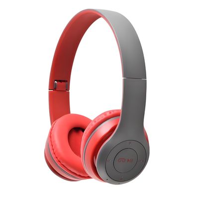 Hybrid Noise Cancelling Headphones, Wireless Bluetooth, Mic, Deep Bass, Soft Earpads, Fast Charging, Transparent Modes RED