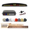 Car Reverse Kit Vehicle Parking Sensor System with 4 Parking Sensors Backup with LED Distance Display Beep Alarm(Black) view 2