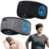 2 Pack Sleep Headphones Bluetooth 6.0 Headband, 20Hr Headband Headphones with HD Stereo Speakers, Sports Wireless Earphones for Side Sleepers Workout Yoga Travel Meditation, Gifts for Women Men view 1