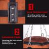 100cm/39.3in,PP-Eic Hanging PU Heavy Duty Sandbag, Fillable Adult Boxing Training Equipment, Freestanding Sandbag with Chain, Home Training Gym, Suitable for Taekwondo, Karate, Judo view 3