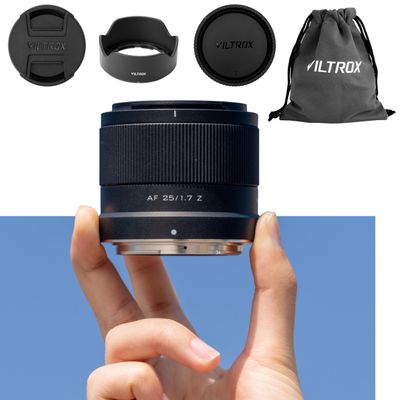 VILTROX AF 25mm F1.7 Z Lens for Nikon Z Mount Cameras, STM Autofocus Wide-Angle Prime Lens with Large Aperture for Z5 Z6 Z6II Z7 Z7II Z8 Z9 ZF ZFC Z30 Z50, Lightweight and Compact Design