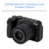 VILTROX AF 25mm F1.7 Z Lens for Nikon Z Mount Cameras, STM Autofocus Wide-Angle Prime Lens with Large Aperture for Z5 Z6 Z6II Z7 Z7II Z8 Z9 ZF ZFC Z30 Z50, Lightweight and Compact Design view 3