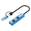 Gugxiom AI Laptop Docking Station, USB Hub with AI Voice Translation, 1 USB 3.0, with GPT Deepseek, for Home Office Remote Work Business Travel (Dual Interface) view 1