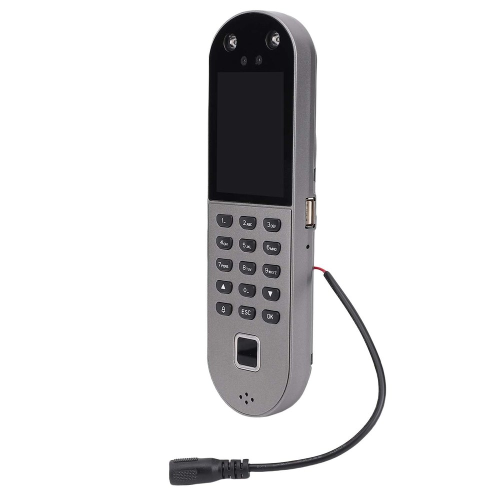 Irfora Access Control Face & Fingerprint Recognition System, Supports up to 2000 Faces, 3000 Fingerprints, 2000 Passwords, and 2000 Cards, 2.4-inch LCD Screen, USB Data Transfer (US Plug)