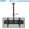 Adjustable Dual Screen TV Ceiling Mount Bracket for 32 65" LCD Telescoping Height Pole Stand Multifunctional TV Mount Stand view 3