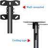 Adjustable Dual Screen TV Ceiling Mount Bracket for 32 65" LCD Telescoping Height Pole Stand Multifunctional TV Mount Stand view 4