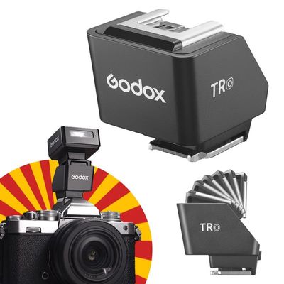 Godox TR-O TR for Olympus TTL HSS Hot Shoe Riser Hot Shoe Extender for GOdox iT30 Pro, iT20, iT22 TTL Flash X3 Trigger for Olympus,Reduce Lens Shadow, Tilt Adjustment 0-90,for Mini Flash Under 300g