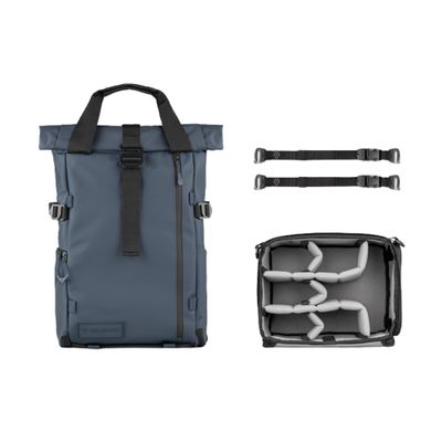 WANDRD PRVKE Rolltop 21L V4 Photography Bundle  Expandable Travel Camera Backpack with Essential Camera Cube and Laptop Sleeve