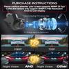 1080P AHD Backup Camera for Cars 3 DIY Switchesw 360+45 Rotatable 170 Wide Angle Rear Camera Clear Night Vision Front/Side/Rear View Camera IP68K Waterproof Reverse Camera Fisheye Lens (6m cable) view 2