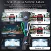 1080P AHD Backup Camera for Cars 3 DIY Switchesw 360+45 Rotatable 170 Wide Angle Rear Camera Clear Night Vision Front/Side/Rear View Camera IP68K Waterproof Reverse Camera Fisheye Lens (6m cable) view 4