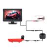 170 Wide Angle Waterproof Car Brake Light Rear View Reverse Camera with 4.3-inch Car Monitor Compatible with VW T5/T6 2010-2017(Orange) view 1