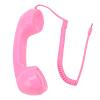 Estink Retro Phone Handset, Handheld Receiver for Cell Phone, Classic Style Retro Phone Headset 1m Coiled Cord, 3.5mm Plug, for All Smartphones and Computers (Rosy) view 2