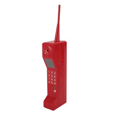Changor Retro Mobile Phone, Retro Brick Cell Phone Ornament, Vintage Mobile Phone Model, Iron Old Fashioned Cell Phone Template for Photography Props Home Decoration Gifts (Red)