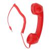 Estink Retro Phone Handset, Handheld Receiver for Cell Phone, Classic Style Retro Phone Headset 1m Coiled Cord, 3.5mm Plug, for All Smartphones and Computers (Red) view 1