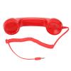 Estink Retro Phone Handset, Handheld Receiver for Cell Phone, Classic Style Retro Phone Headset 1m Coiled Cord, 3.5mm Plug, for All Smartphones and Computers (Red) view 3