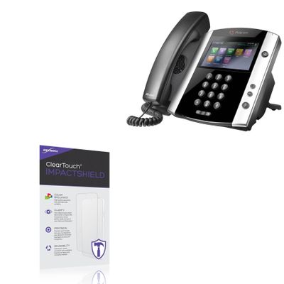 BoxWave Screen Protector Compatible With Polycom VVX 601 - ClearTouch ImpactShield (2-Pack), Impenetrable Screen Protector Flexible Film
