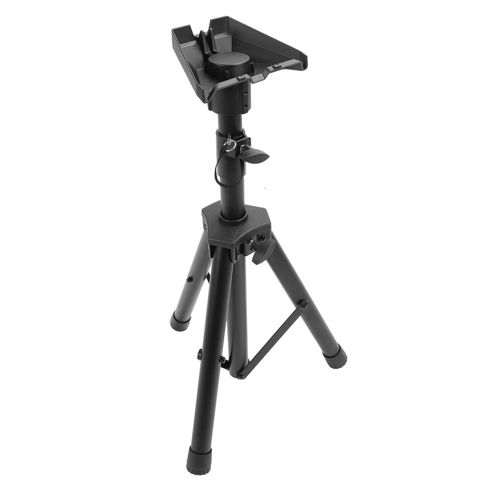 WALFRONT Rectangular Satellite Outdoor Tripod Stand Kit Strong Steel Tubing Adjustable Height for RV Travel Courtyard with Pipe Adapter for Gen 3 Mount