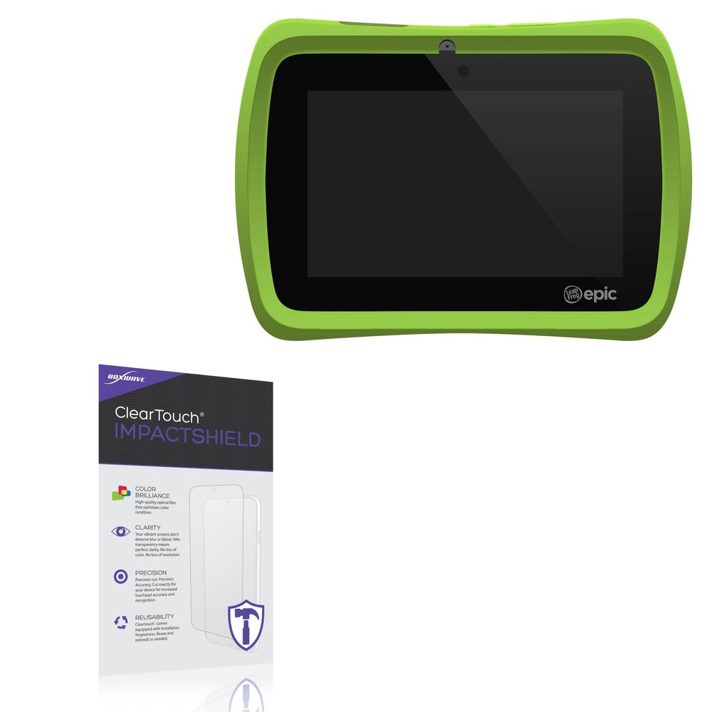 BoxWave Screen Protector Compatible With LeapFrog Epic - ClearTouch ImpactShield (2-Pack), Impenetrable Screen Protector Flexible Film
