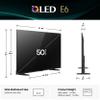 Hisense 50" E6 Cinema Series Hi-QLED 4K UHD Smart Fire TV (50E6QF, 2025 Model) - AI Light Sensor, Dolby Vision Atmos, Voice Remote with Alexa, Motion Rate 120, HDR 10+ Adaptive, Game Mode Plus view 3