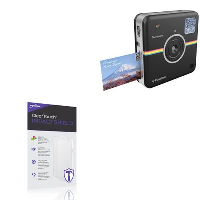 BoxWave Screen Protector Compatible With Polaroid Socialmatic - ClearTouch ImpactShield (2-Pack), Impenetrable Screen Protector Flexible Film