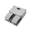 YDT-16 Double Foot Switch Silver Copper Contact Reset Latching Aluminum AC380V DC220V Foot Pedal Switches 10A(Reset Copper ct) view 1