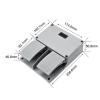 YDT-16 Double Foot Switch Silver Copper Contact Reset Latching Aluminum AC380V DC220V Foot Pedal Switches 10A(Reset Copper ct) view 3