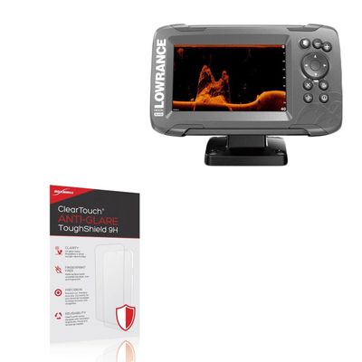 BoxWave Screen Protector Compatible With Lowrance Hook2 5x - ClearTouch Anti-Glare ToughShield 9H (2-Pack), Anti-Glare 9H Tough Flexible Film Screen Protector
