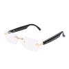 SUNGOOYUE AI Smart Glasses,5.4 Real Time Translation GPT & DeepSeek Support 98% Accuracy Multilingual AI Assistant with Noise Reduction for Business Travel Learning (Gold) view 1