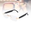SUNGOOYUE AI Smart Glasses,5.4 Real Time Translation GPT & DeepSeek Support 98% Accuracy Multilingual AI Assistant with Noise Reduction for Business Travel Learning (Gold) view 3