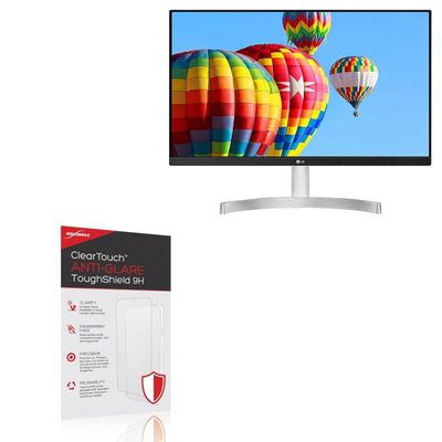 BoxWave Screen Protector Compatible With LG 27 Monitor (27MK600M) - ClearTouch Anti-Glare ToughShield 9H (2-Pack), Anti-Glare 9H Tough Flexible Film Screen Protector