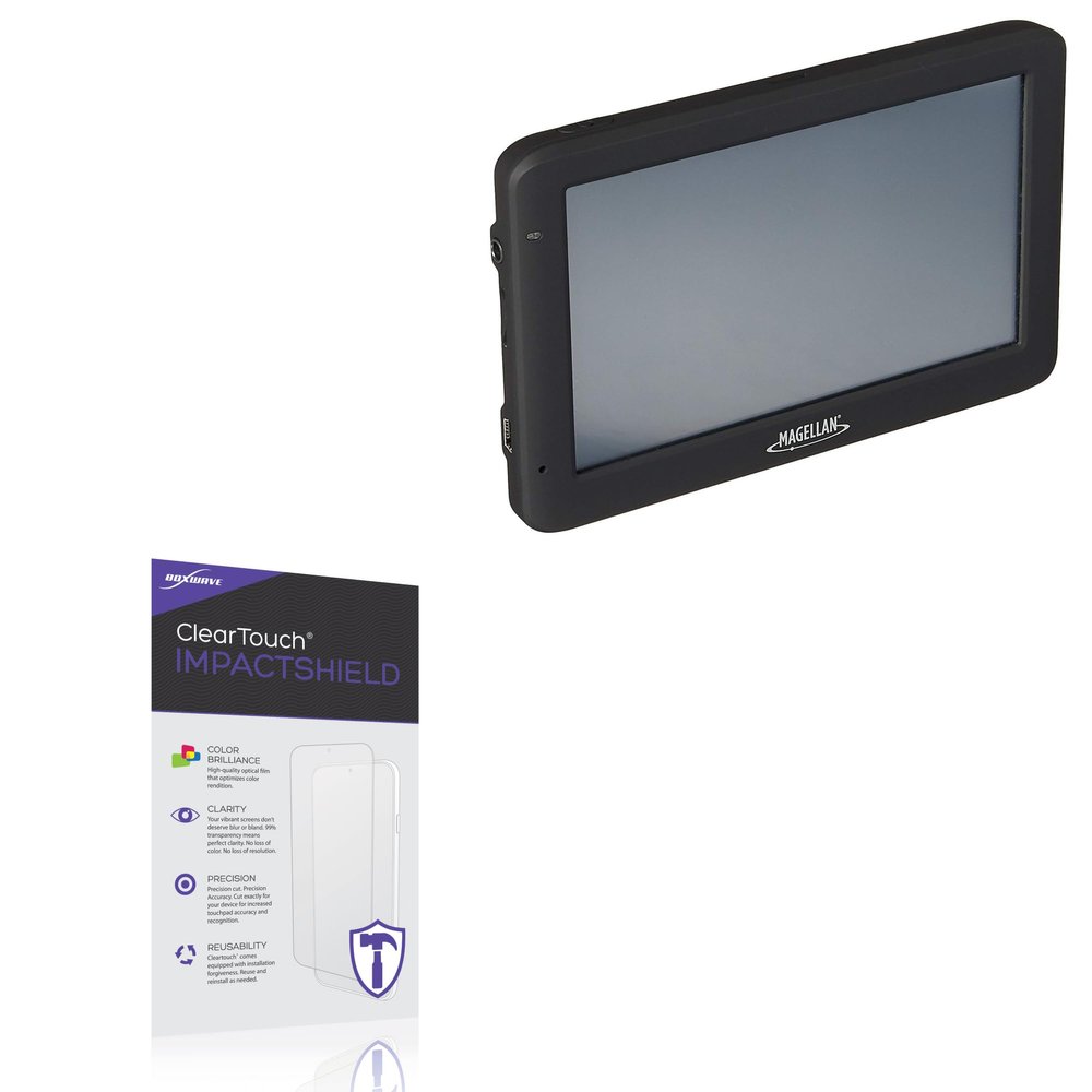 BoxWave Screen Protector Compatible With Magellan RoadMate 5322-LM - ClearTouch ImpactShield (2-Pack), Impenetrable Screen Protector Flexible Film