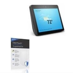 BoxWave Screen Protector Compatible With Amazon Echo Show (2nd Gen) - ClearTouch Crystal ToughShield 9H (2-Pack), Clear 9H Tough Flexible Film Screen Protector