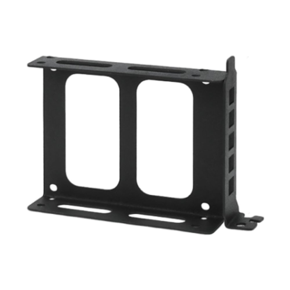FVDPWYE Double SSD Mounting Bracket Hard Drive Tray 2.5" SSD Bracket HDD Drive Bay Holder Easy to Install Metal Mount, Black