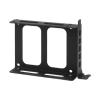 FVDPWYE Double SSD Mounting Bracket Hard Drive Tray 2.5" SSD Bracket HDD Drive Bay Holder Easy to Install Metal Mount, Black view 1