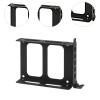FVDPWYE Double SSD Mounting Bracket Hard Drive Tray 2.5" SSD Bracket HDD Drive Bay Holder Easy to Install Metal Mount, Black view 3