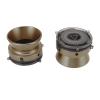 Aramox Easy Installation 10 Inch Nab Hub Adapters for Reel to Reel Tape Recorder, Aluminum Alloy Set for B67, 2 Adaptors (Antique Brass) view 3