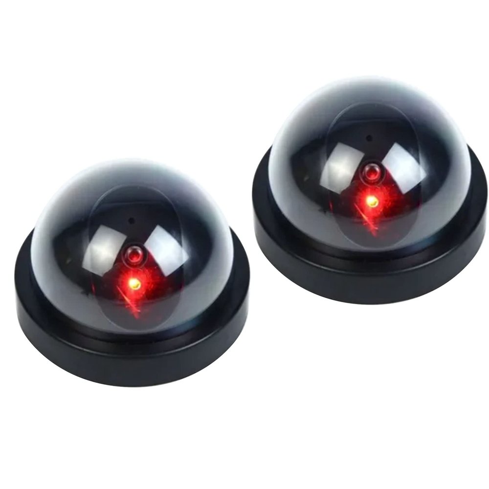 Yosoo Dummy Security Camera LED Light Flashes Fake Dome Camera for Home Businesses Indoor Outdoor