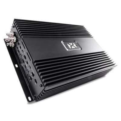 NVX XCA2004 1400W RMS Class-D 4-Channel Amplifier, 2-Ohm Stable, Korean Competition Amp with Bandpass Crossover, Tiffany RCA Inputs, Bridgeable, Class D Power for Mids & Highs