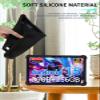 Case for POWMUS M518 Tablet Android 15 Tablet 11"WUNIAK Shock Proof Lightweight Stand Rubber Shell Protective Cover,Kids Friendly Soft Silicone Adjustable Stand Cover,Black view 3