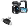 BoxWave Smart Gadget Compatible with CAMWORLD AC11 - AllReader SD Card Reader, microSD Card Reader SD Compact USB - Jet Black view 1